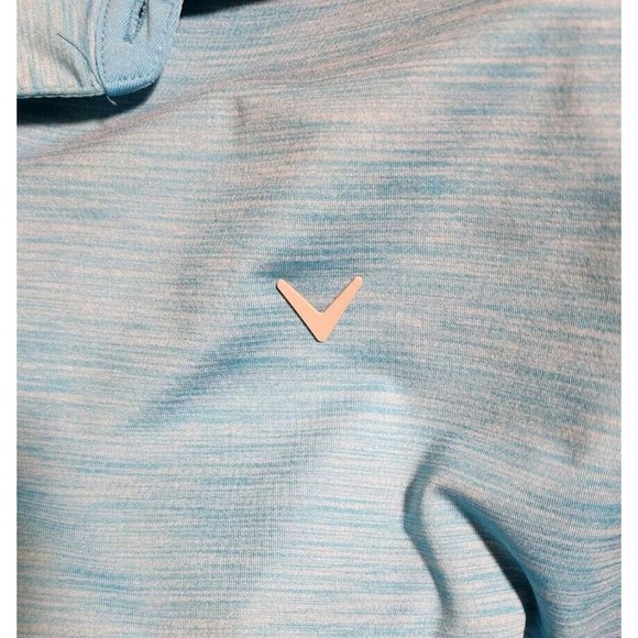 Callaway Mens Opti Dri Polo Shirt Size XL Blue Logo Pristine Condition - Picture 4 of 5